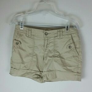SONOMA l Cargo Khaki Stretch Shorts Mid Rise B2